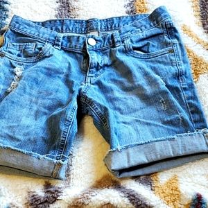 Jean medium length shorts